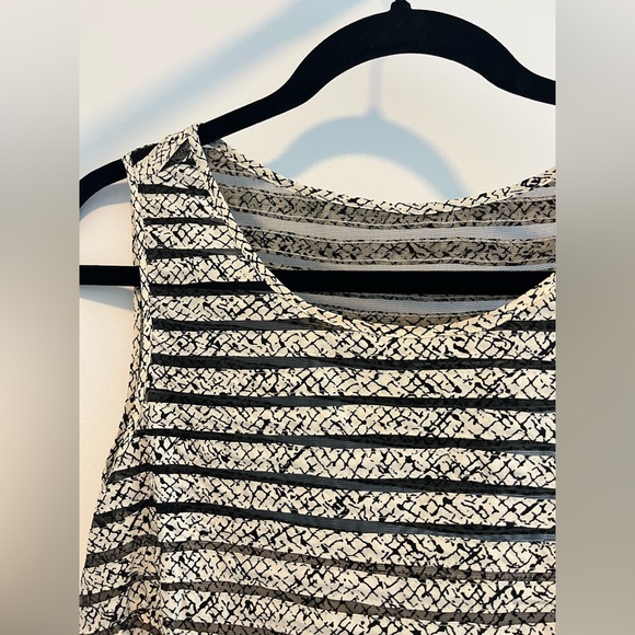 Parker Mesh Panel Gridded Silk Lined Fit & Flare M - Picture 6 of 9